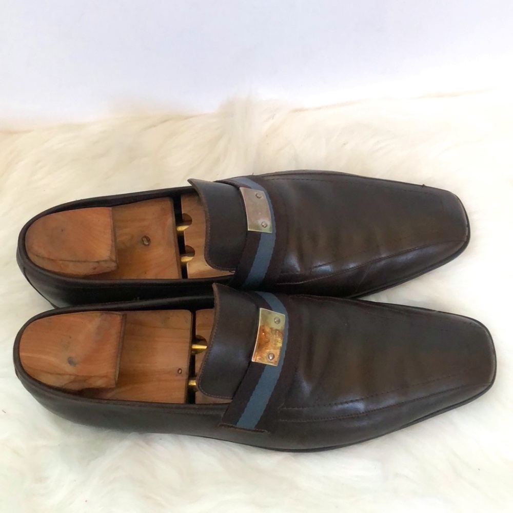 Gucci Authentic Men's Brown Shoes Size 9.5D - Picture 2 of 8